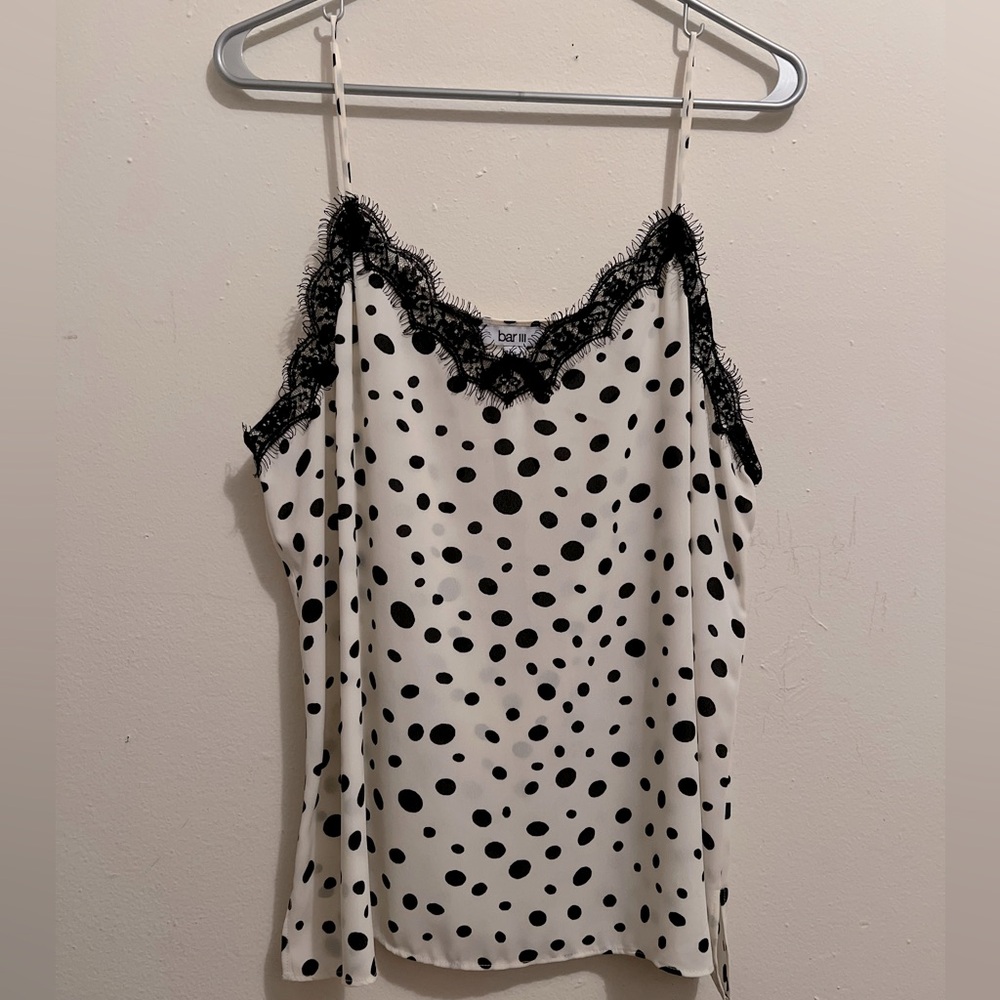 Bar III polka dots Cami